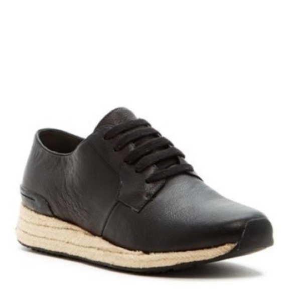 Vince Shoes - VINCE Rayner Leather Espadrille Lace Up‎ Sneakers Size 6.5